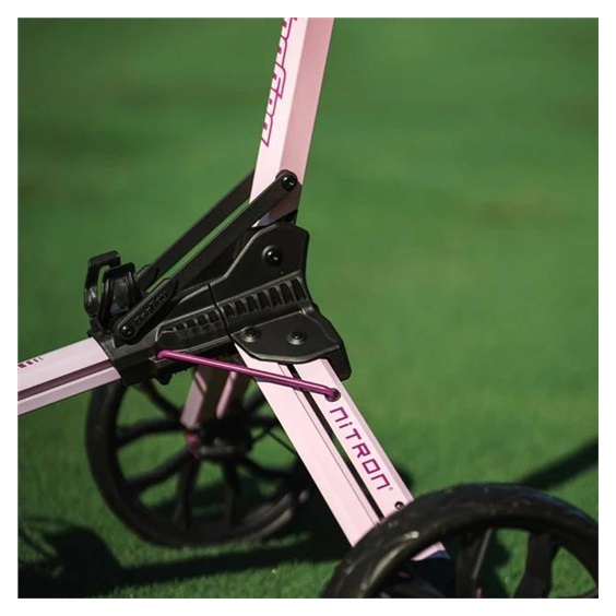 Bag Boy Nitron Auto-Open manueller Trolley, pink/wine