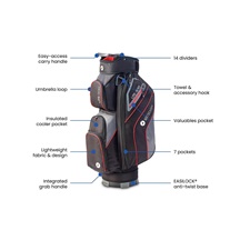 Motocaddy NEW Lite-Series Cartbag, schwarz/blau