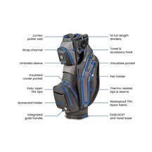 Motocaddy NEW Dry-Series Cartbag, schwarz/limette