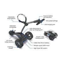 Motocaddy NEW SE Elektrotrolley, Standard-Lithium-Akku