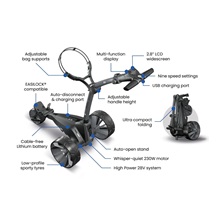 Motocaddy NEW M1 Elektrotrolley, Standard-Lithium-Akku
