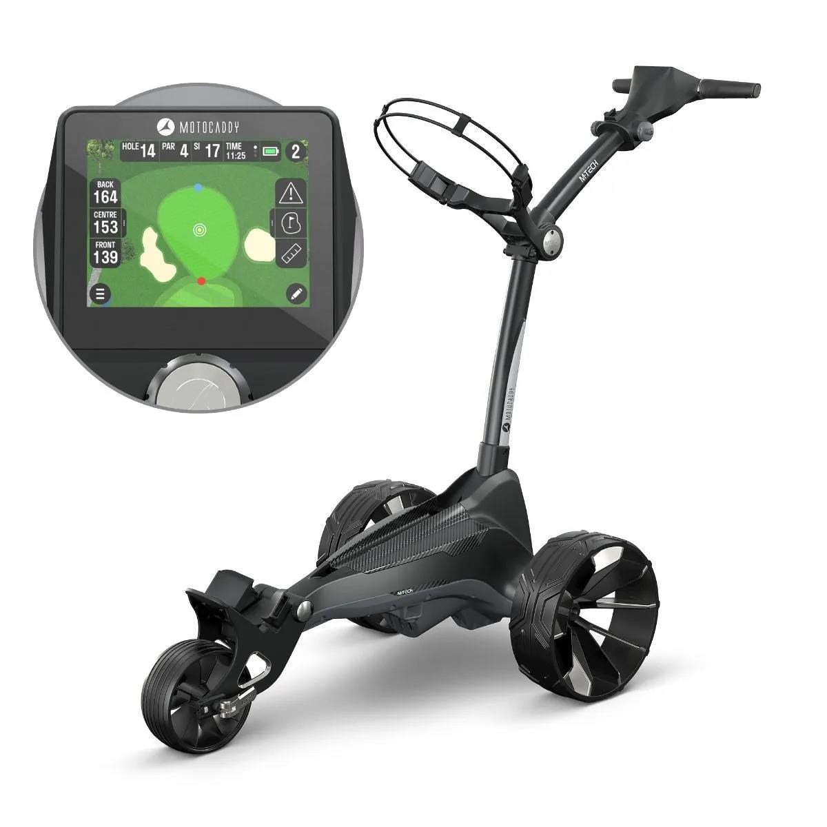 Motocaddy NEW M-TECH GPS DHC Elektrotrolley, Ultra-Lithium-Akku