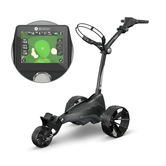 Motocaddy NEW M-TECH GPS DHC Elektrotrolley, Ultra-Lithium-Akku