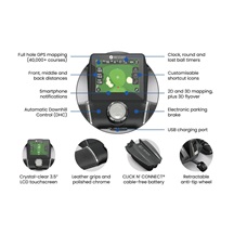 Motocaddy NEW M-TECH GPS DHC Elektrotrolley, Ultra-Lithium-Akku
