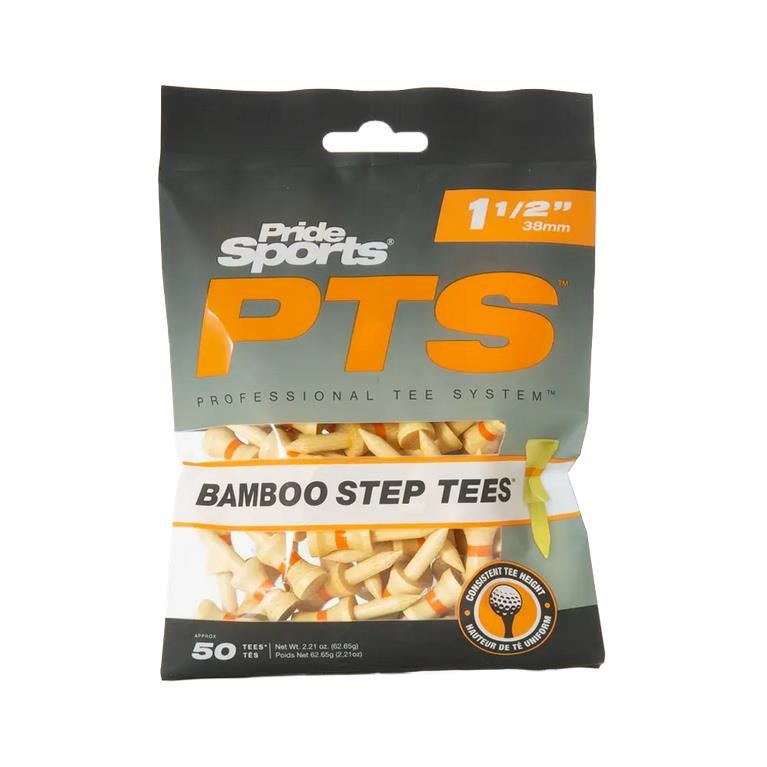 Pride Sports PTS Bamboo Step Tees 38mm (1 1/2"), 50 Stück, orange