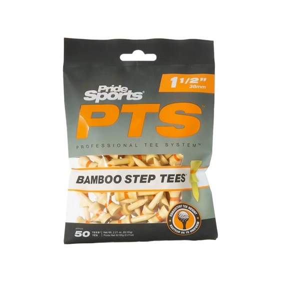 Pride Sports PTS Bamboo Step Tees 38mm (1 1/2"), 50 Stück, orange
