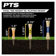 Pride Sports PTS Bamboo Step Tees 38mm (1 1/2"), 50 Stück, orange