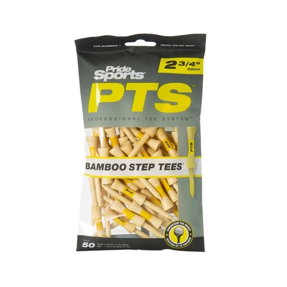 Pride Sports PTS Bamboo Step Tee 69 mm (2 3/4"), 50 Stück, gelb
