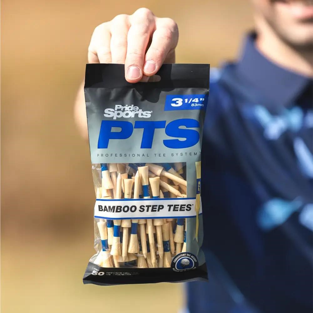 PrideSports Pride Sports PTS Bamboo Step Tee 83mm / 3 1/4" (50 tees) Týčka, blau