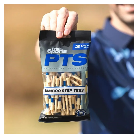 PrideSports Pride Sports PTS Bamboo Step Tee 83mm / 3 1/4" (50 tees) Týčka, blau
