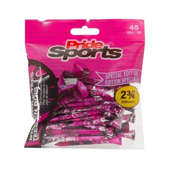 Pride Sports Special Edition Paint Splatter Tees 45er Pack, 69 mm, Neon Pink/Schwarz