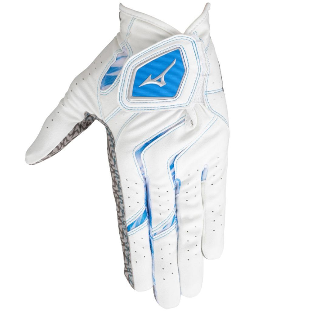 Mizuno Double Grip Herren Golfhandschuh, weiß