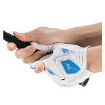 Mizuno Double Grip Herren Golfhandschuh, weiß