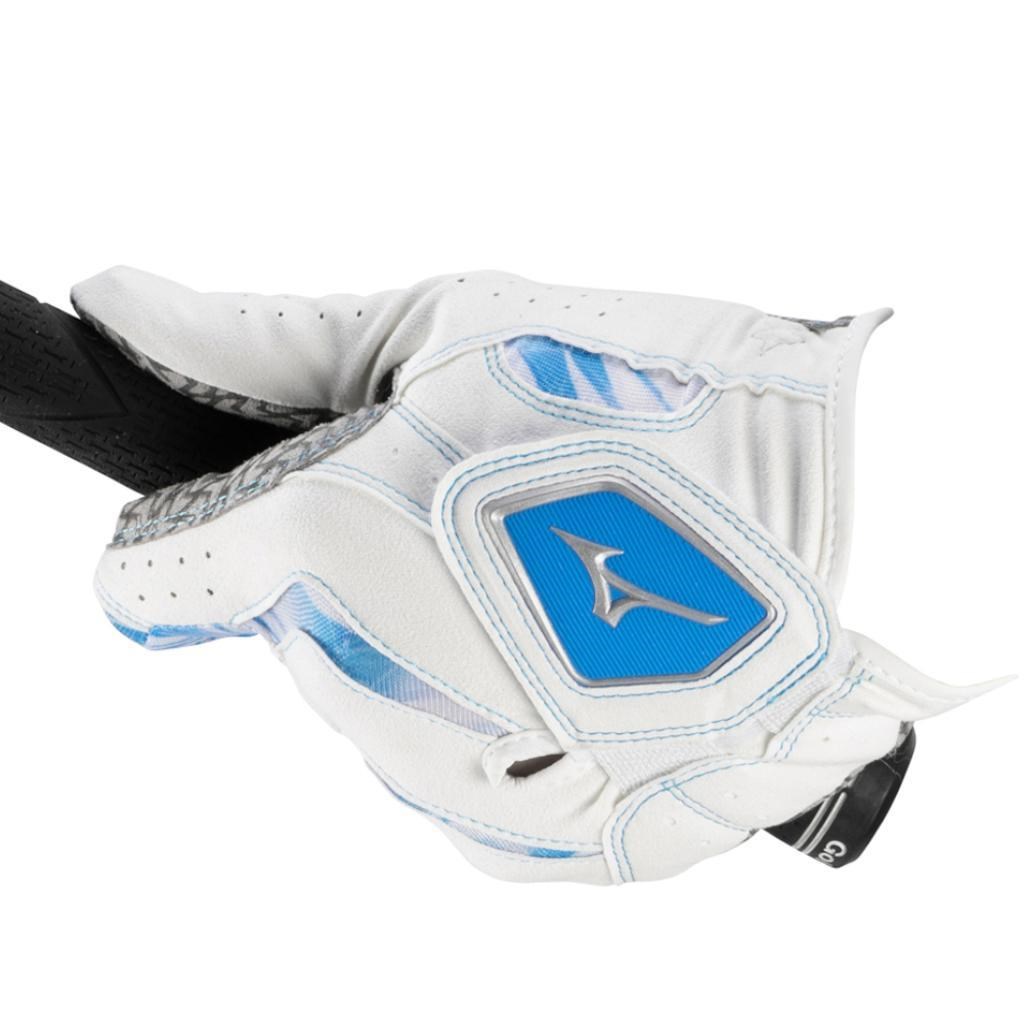 Mizuno Double Grip Herren Golfhandschuh, weiß