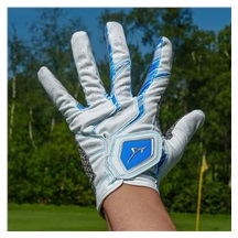 Mizuno Double Grip Herren Golfhandschuh, weiß