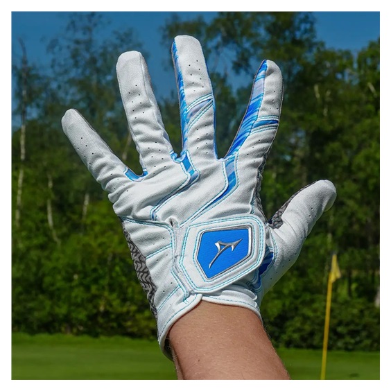 Mizuno Double Grip Herren Golfhandschuh, weiß