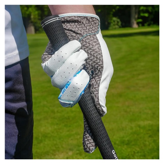 Mizuno Double Grip Herren Golfhandschuh, weiß