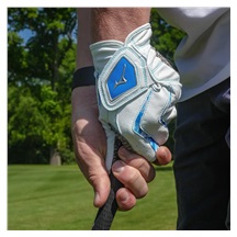Mizuno Double Grip Herren Golfhandschuh, weiß