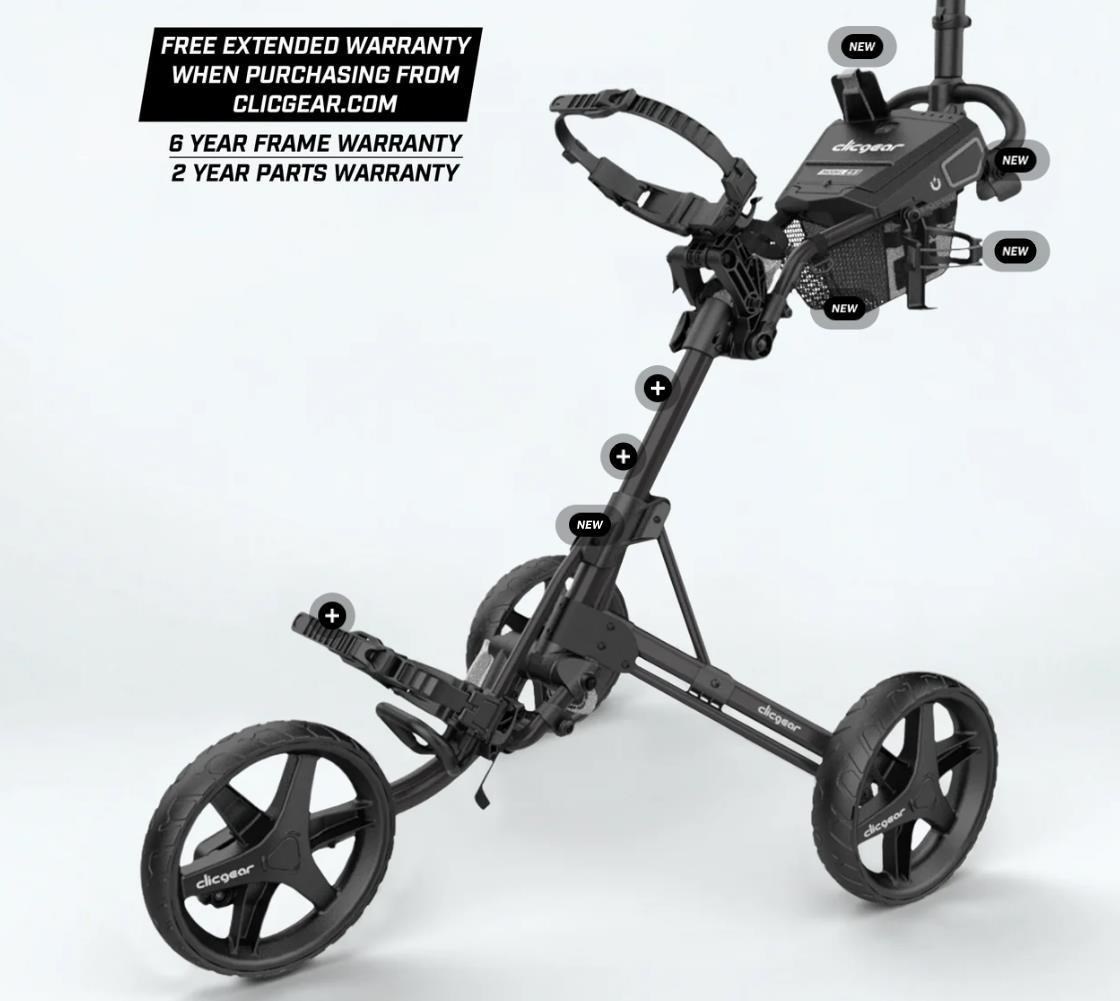 Clicgear Modell 4.5 Golf Trolley, grau