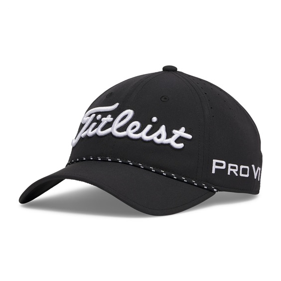 Titleist Tour Breezer Herren Golfcap, schwarz