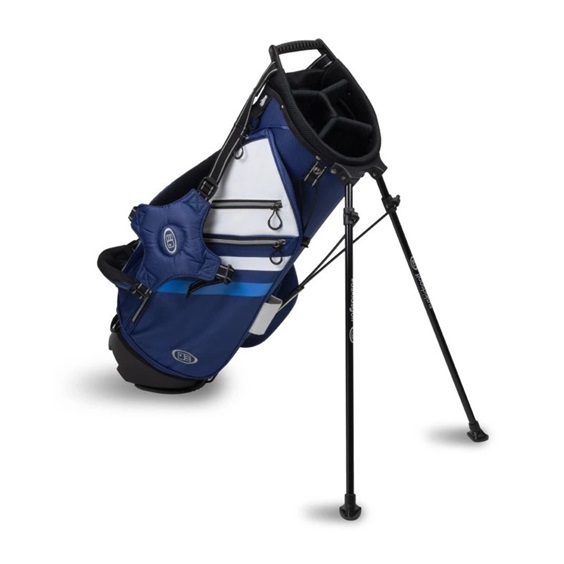U.S. Kids Golf TS5-66 Stand Bag 33", Navy/White