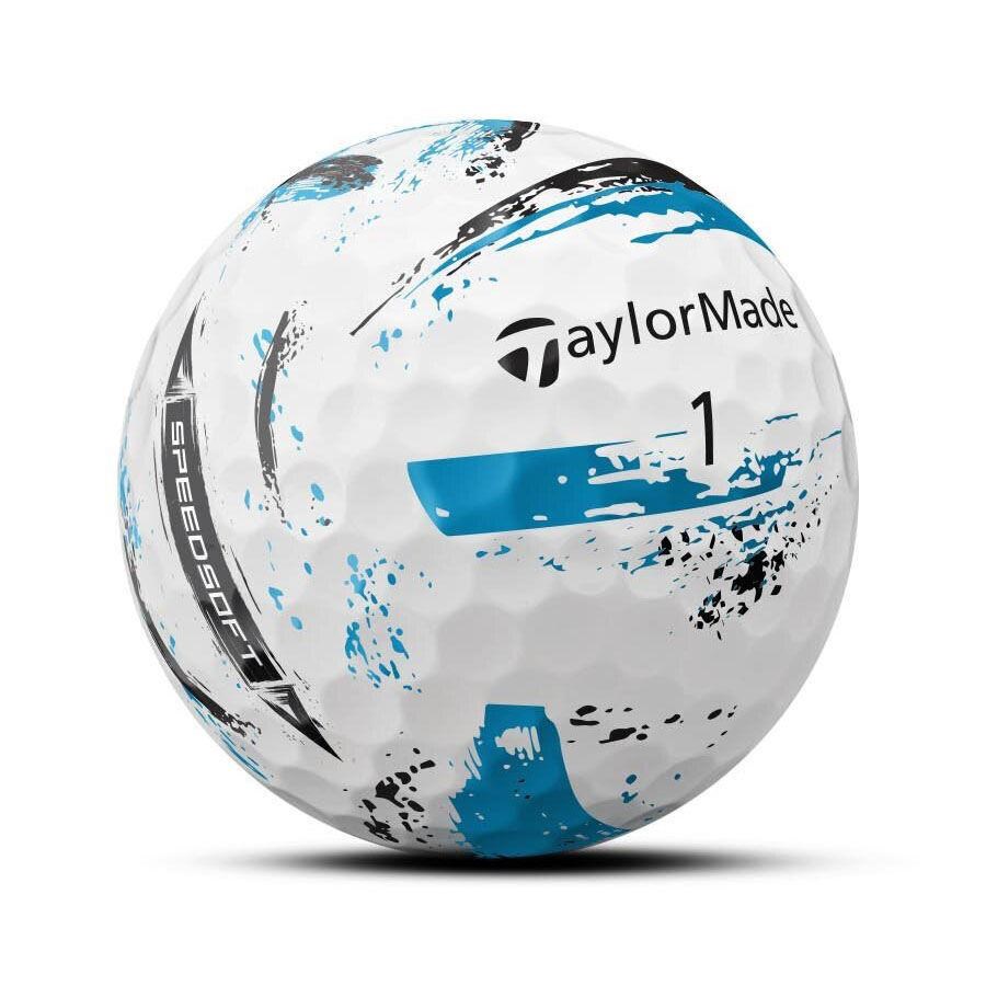TaylorMade SpeedSoft Ink Blue Golfbälle, 4Stk.