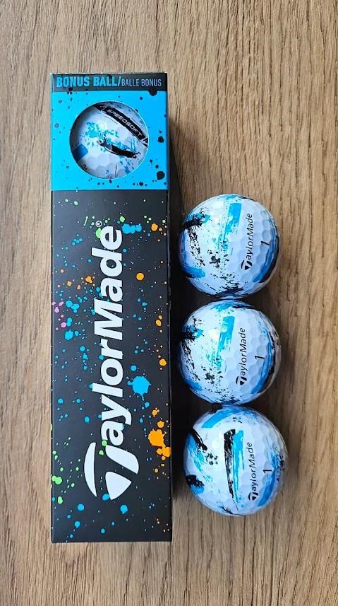 TaylorMade SpeedSoft Ink Blue Golfbälle, 4Stk.