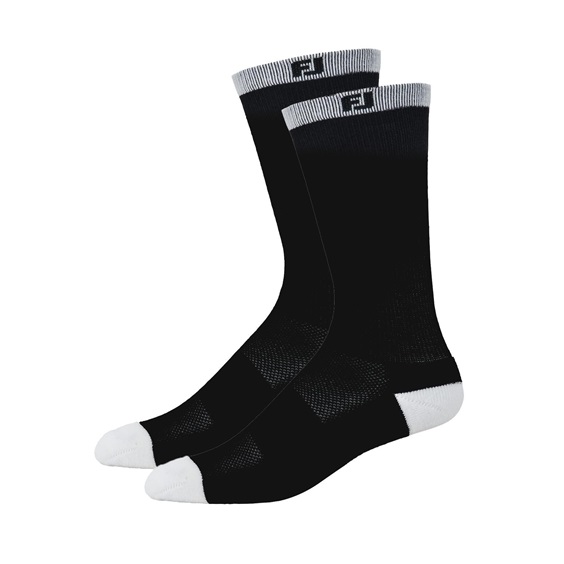 FootJoy ProDry Junior Crew Kindersocken, Paar, schwarz