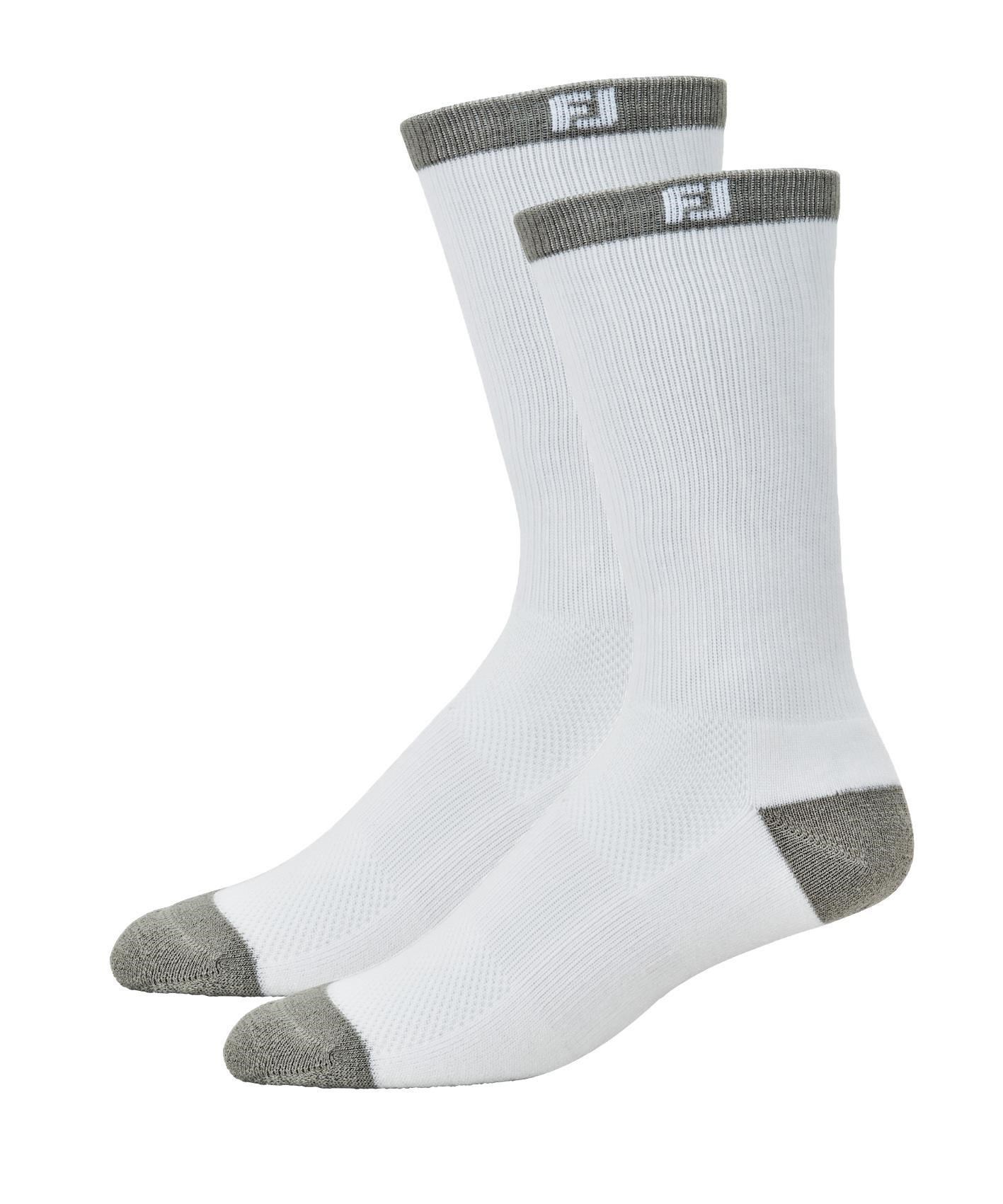 FootJoy ProDry Junior Crew Kindersocken, Paar, weiss