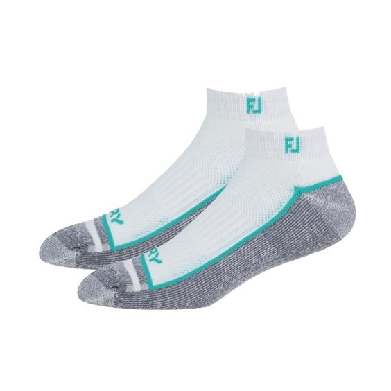 FootJoy ProDry Sport Herren Socken, 1Paar, weiss/mint