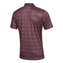 Fashion Sports Wear Lisabon Herren Poloshirt, schwarz/rot