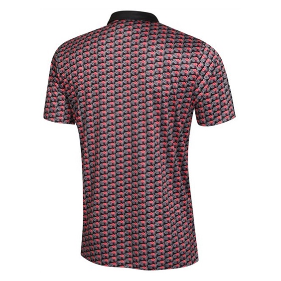 Fashion Sports Wear Nairobi Herren Poloshirt, schwarz/rosa