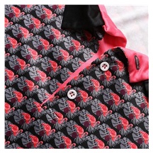 Fashion Sports Wear Nairobi Herren Poloshirt, schwarz/rosa