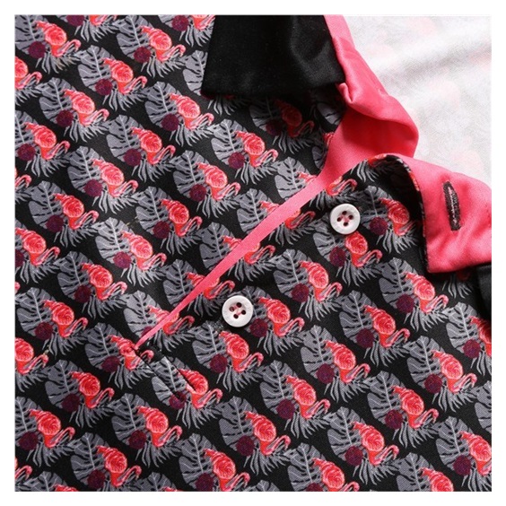 Fashion Sports Wear Nairobi Herren Poloshirt, schwarz/rosa