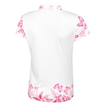 Fashion Sports Wear Tirana Pink Damen Poloshirt, weiss/rosa