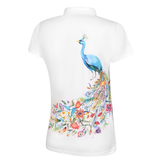 Fashion Sports Wear Valencia Damen Poloshirt, weiss
