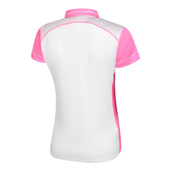 Fashion Sports Wear Accra Pink Damen Poloshirt, weiss/rosa