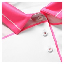 Fashion Sports Wear Accra Pink Damen Poloshirt, weiss/rosa