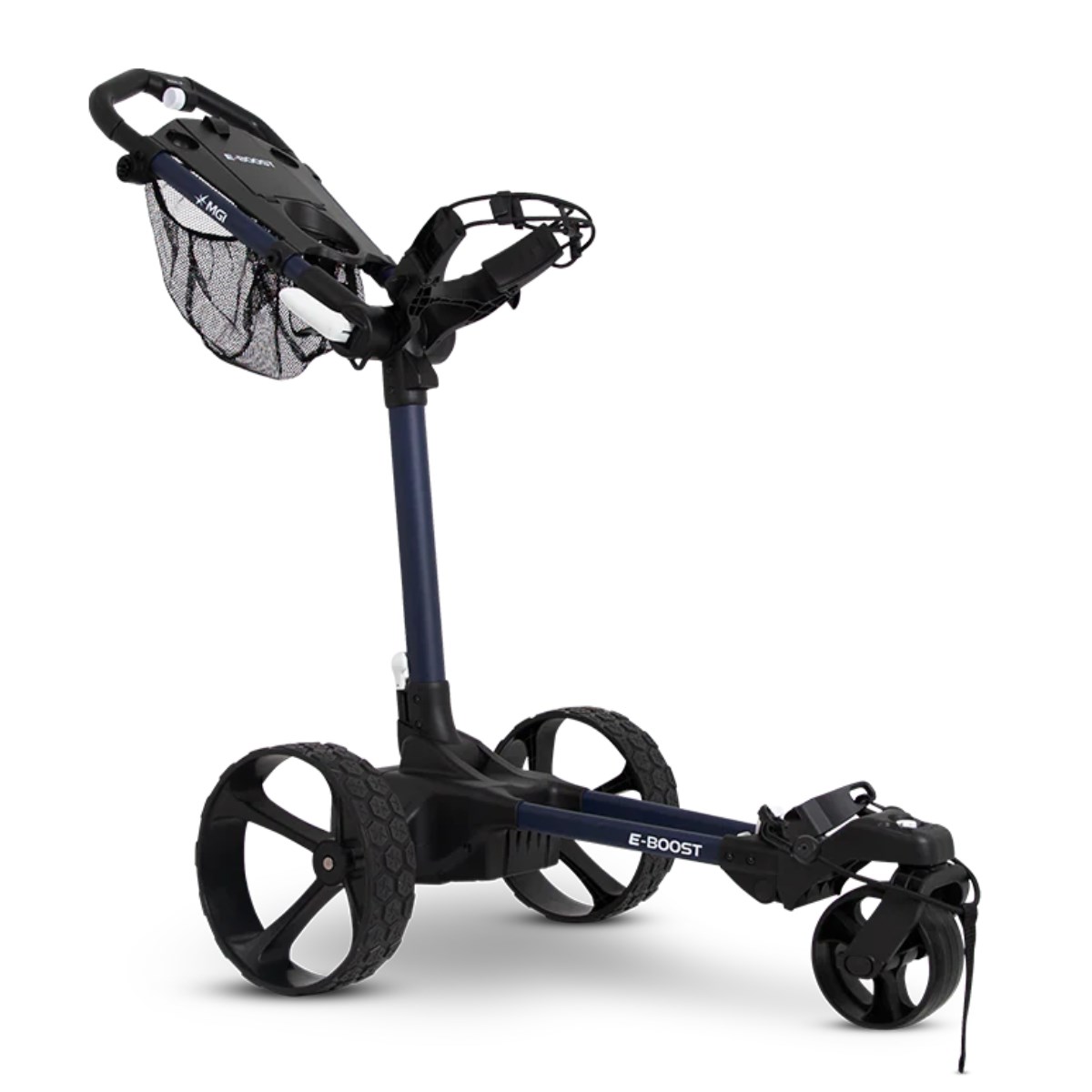 MGI E-Boost hybrid golf trolley 2026 elektrischer Trolley, matt navy