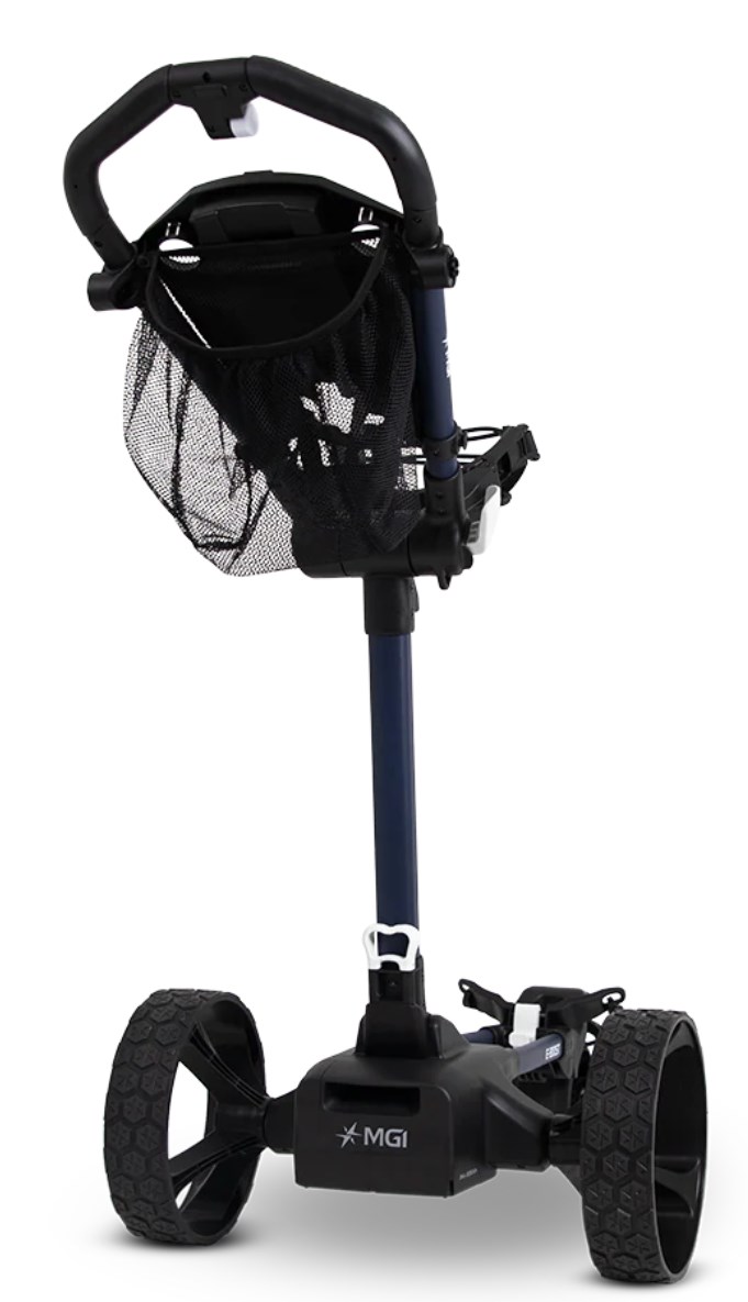 MGI E-Boost hybrid golf trolley 2026 elektrischer Trolley, matt navy