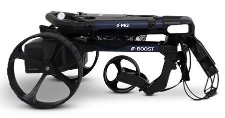 MGI E-Boost hybrid golf trolley 2026 elektrischer Trolley, matt navy