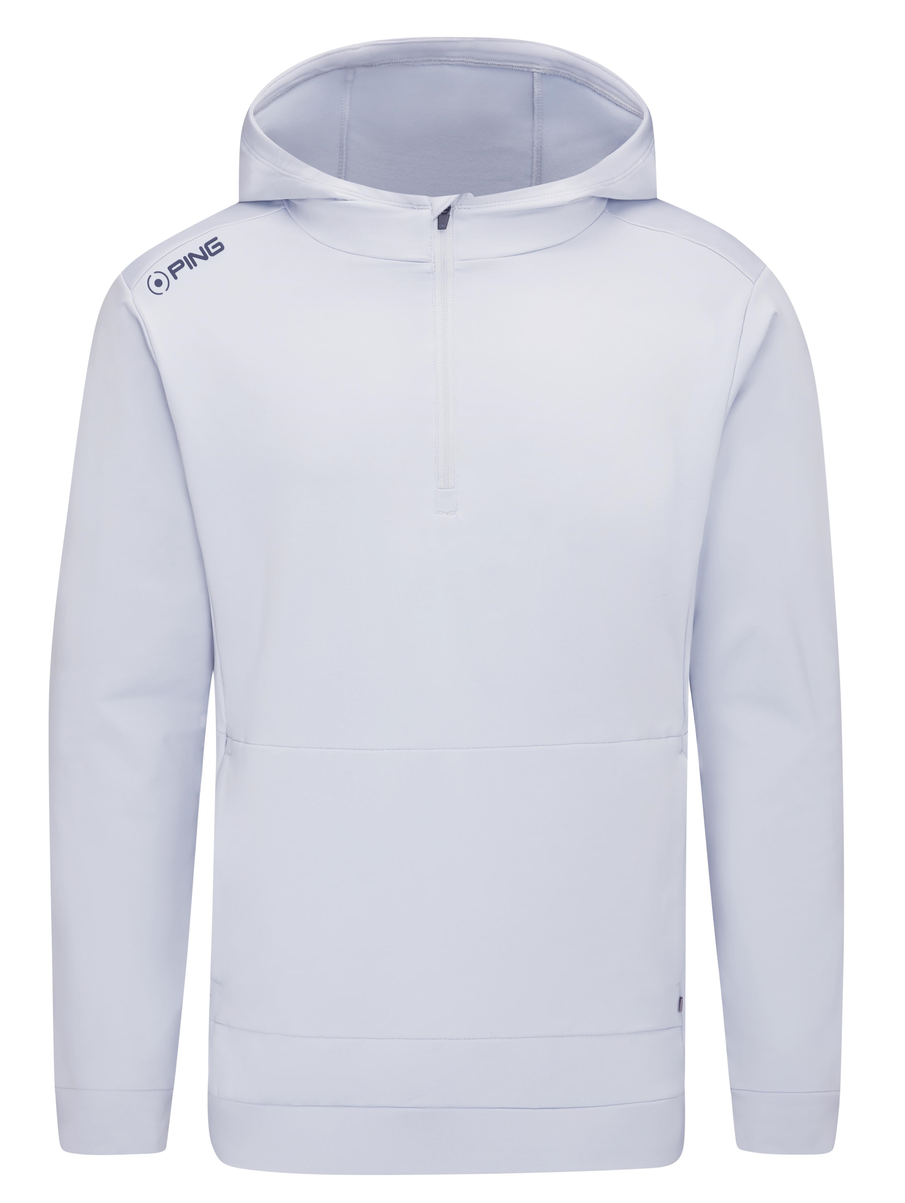 Ping Haldon Hooded Fleece Herren Sweatshirt, pearl grey
