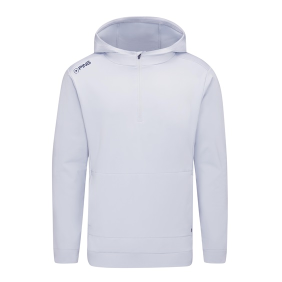 Ping Haldon Hooded Fleece Herren Sweatshirt, pearl grey