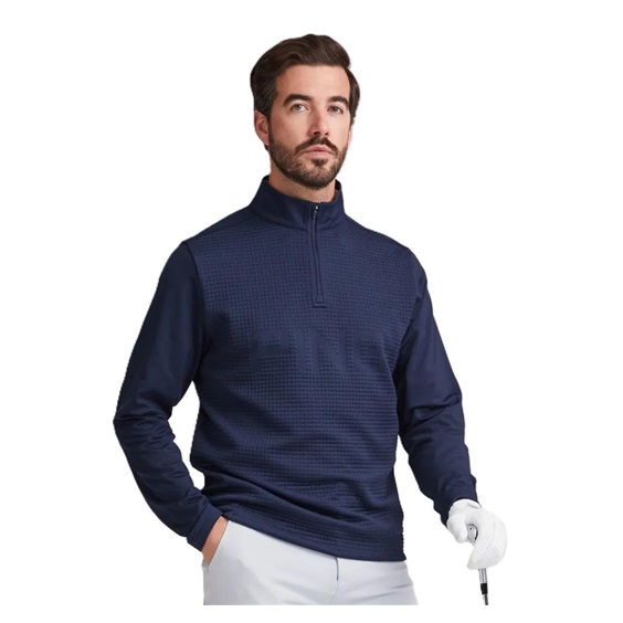 PING Faron Herren Sweatshirt, Navy