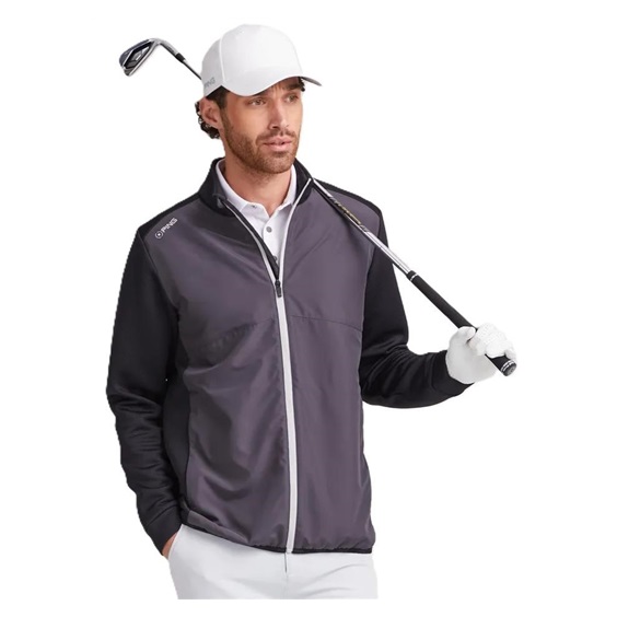 Ping Burford Herrenjacke, grau/schwarz
