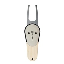 Pitchfix Woodie Pitchgabel mit Ballmarker, Light Ash
