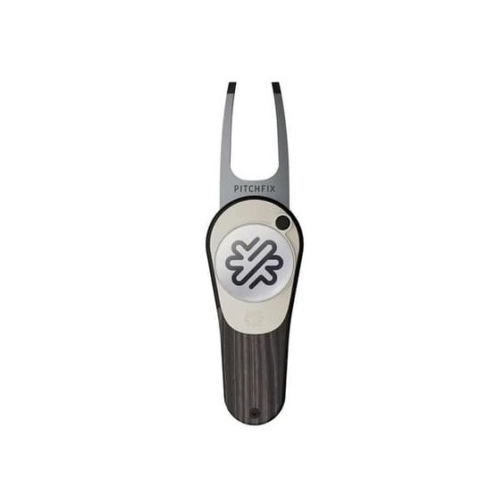 Pitchfix Woodie Pitchgabel mit Ballmarker, Black Ash