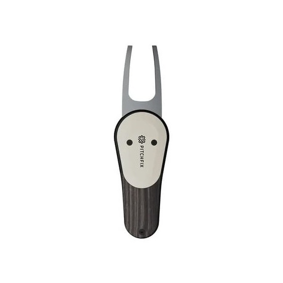 Pitchfix Woodie Pitchgabel mit Ballmarker, Black Ash