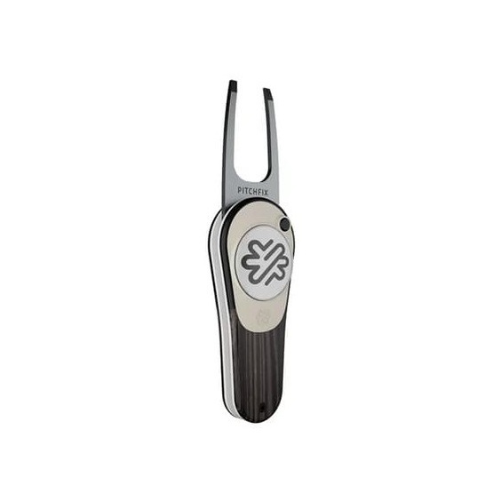 Pitchfix Woodie Pitchgabel mit Ballmarker, Black Ash