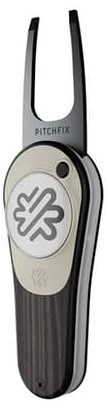 Pitchfix Woodie Pitchgabel mit Ballmarker, Black Ash